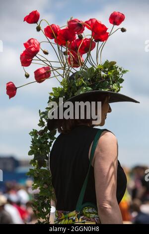 FRANKREICH. OISE (60) CHANTILLY HIPPODROME. PRIX DE DIANE, MODEDESIGN Stockfoto