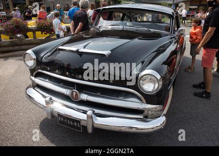 Oldtimer in PRAZ-SUR-ARLY Stockfoto