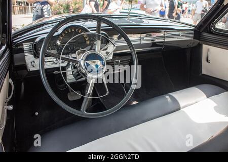 Oldtimer in PRAZ-SUR-ARLY Stockfoto