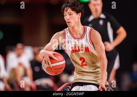 TOKIO, JAPAN. 1. Sep, 2021. Während der Männer-Rollstuhlbabball - Japan vs. Australien - Tokyo 2020 Paralympischen Spiele in der Ariake Arena am Mittwoch, 01. September 2021 in TOKIO, JAPAN. Kredit: Taka G Wu/Alamy Live Nachrichten Stockfoto