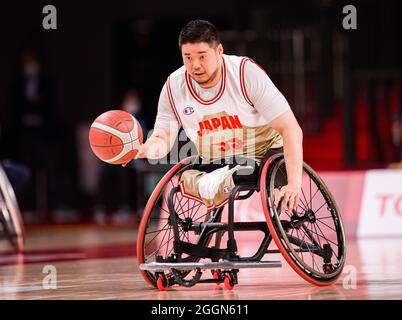 TOKIO, JAPAN. 1. Sep, 2021. Während der Männer-Rollstuhlbabball - Japan vs. Australien - Tokyo 2020 Paralympischen Spiele in der Ariake Arena am Mittwoch, 01. September 2021 in TOKIO, JAPAN. Kredit: Taka G Wu/Alamy Live Nachrichten Stockfoto