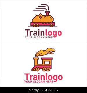 Transit mobile App Zug Logo Design Stock Vektor