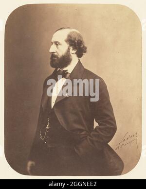 Porträt von Émile Augier (1820-1889). Museum: PRIVATE SAMMLUNG. Autor: Gaspard-Félix Nadar. Stockfoto