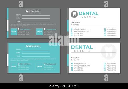 Visitenkarte Für Zahnärzte Stock Vektor