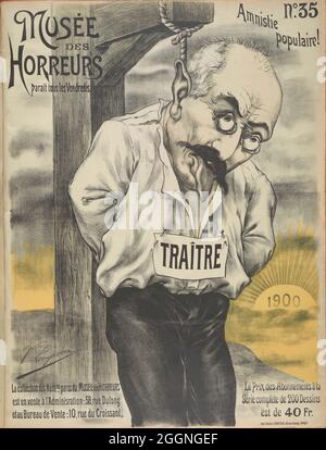 Musée des Horreurs (Galerie der Schrecken): Alfred Dreyfus. Museum: PRIVATE SAMMLUNG. Autor: Victor Lenepveu. Stockfoto