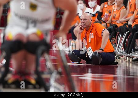 Tokio, Japan. September 2021. Paralympics: Rollstuhlbasketball, Halbfinale, Frauen, Deutschland - Niederlande, in der Ariake Arena. Kredit: Marcus Brandt/dpa/Alamy Live Nachrichten Stockfoto