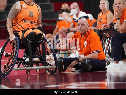 Tokio, Japan. September 2021. Paralympics: Rollstuhlbasketball, Halbfinale, Frauen, Deutschland - Niederlande, in der Ariake Arena. Kredit: Marcus Brandt/dpa/Alamy Live Nachrichten Stockfoto