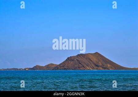 Isla de Lobos eine volkamische Insel vor der Küste von Fuerteventura, eine der Kanarischen Inseln Stockfoto