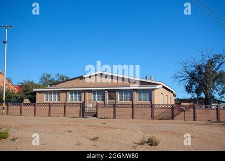 Hibiscus Rd, altes Haus in Okiep, Namaqualand, Nordkap Stockfoto