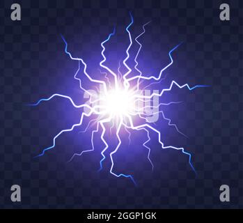 Blitz Licht Donner Funke Stock Vektor