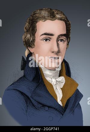 William Wilberforce (24. August 1759 - 29. Juli 1833) war ein englischer Politiker, Philanthropist und ein Führer der Bewegung, um den Sklavenhandel zu stoppen. Stockfoto