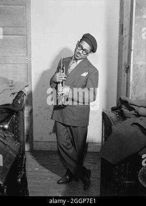 Dizzy Gillespie, Famous Door, New York, NY, ca. Juni 1946. Stockfoto