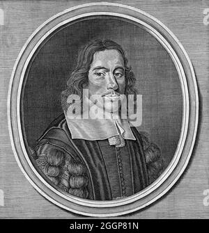 Thomas Willis (1621-1675) war ein englischer Arzt und Gründungsmitglied der Royal Society. Stockfoto