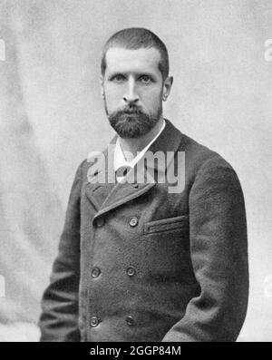 Alexandre Yersin (1863-1943), schweizerisch-französischer Bakteriologe und Mitentdecker des für die Beulenpest verantwortlichen Bazillus, der später zu seinen Ehren Yersinia pestis genannt wurde. Stockfoto