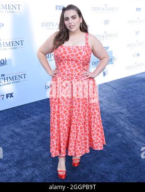 01. September 2021 - West Hollywood, Kalifornien - Beanie Feldstein. Die Premiere von FX ''Impeachment: American Crime Story'' fand im Pacific Design Center statt. (Bild: © Billy Bennight/AdMedia über ZUMA Press Wire) Stockfoto