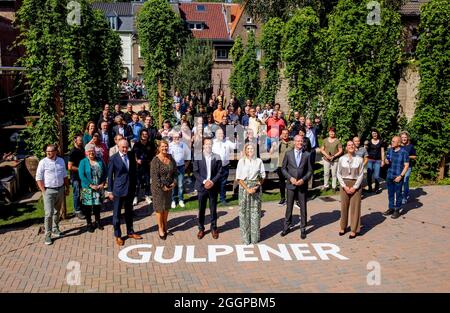 Gulpen, Niederlande. September 2021. GULPEN - Königin Maxima besucht die Bierbrauerei Gulpener in Gulpen, 2. September 2021. RPE Albert Nieboer Foto Albert Nieboer Credit: dpa picture Alliance/Alamy Live News Stockfoto