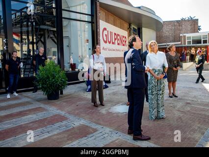 Gulpen, Niederlande. September 2021. GULPEN - Königin Maxima besucht die Bierbrauerei Gulpener in Gulpen, 2. September 2021. RPE Albert Nieboer Foto Albert Nieboer Credit: dpa picture Alliance/Alamy Live News Stockfoto