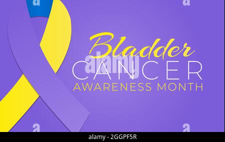 Hintergrund-Illustration: Purple Blasenkrebs Awareness Month Stock Vektor