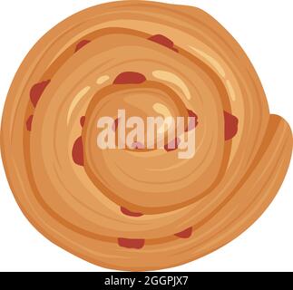 Cartoon-Vektor für das Symbol für Backwaren. Brot Essen Stock Vektor