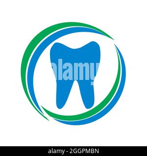 Symbolvorlage Für Das Dental Care Dentist Logo Stock Vektor
