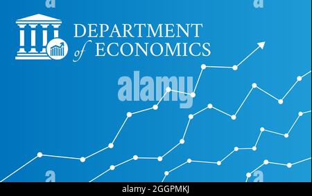 US Department of Economics Illustration Hintergrund Stock Vektor