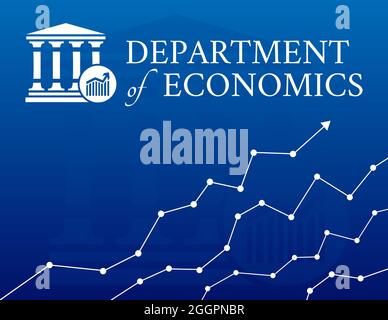 US Department of Economics Illustration Hintergrund Stock Vektor