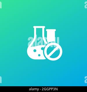 Vektorsymbol „chemisch frei“ oder „Keine Zusätze“ Stock Vektor