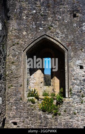 Chepstow Castle, Wales, April 2021. Stockfoto