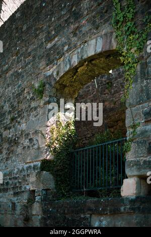 Chepstow Castle, Wales, April 2021. Stockfoto