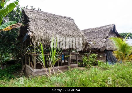 Kleines Haus im Dorf Pantoja, Peru Stockfoto