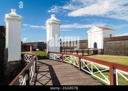 Tor der Festung St. Joseph (Sao Jose) in Macapa, Brasilien Stockfoto