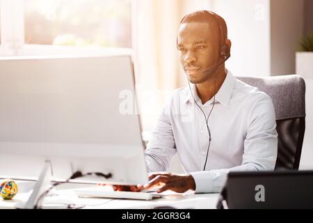 Webinar Zu Virtuellen Konferenzen Oder Online-Schulungsgespräch Stockfoto