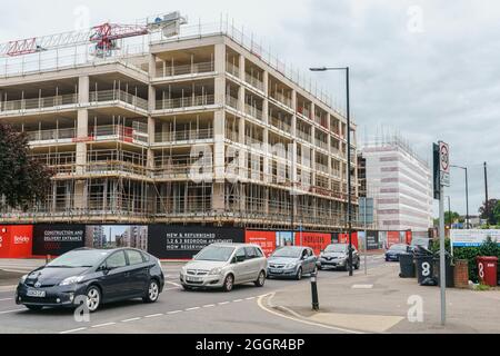 Die ehemalige Horlicks-Fabrik, Slough, in der Grafschaft von berkley Homes, wird derzeit von der Firma „The Horlicks Quarter“ saniert. Stockfoto