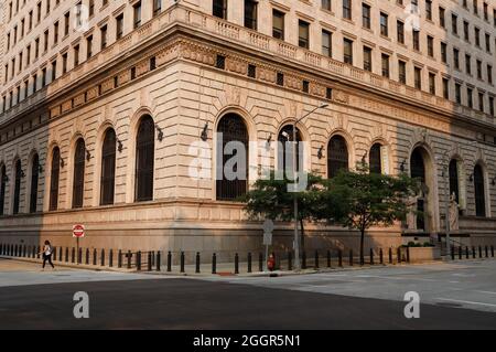 Außenansicht der Federal Reserve Bank in Downtown.Cleveland.Ohio.USA Stockfoto