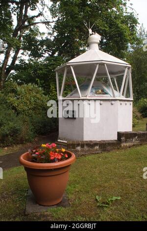 Leuchtturm exibit, Port Appin, Schottland Stockfoto