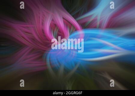 Abstrakter Hintergrund in blauen und violetten Tönen. Stockfoto