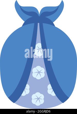 koreanisches chuseok blaues Geschenk Stock Vektor