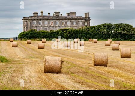 Loftus Hall, County Wexford, Irland, angeblich das „heimtufenste Haus in Irland“. Stockfoto