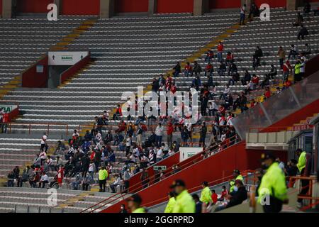 Lima, Peru. September 2021. Uruguay-Spiel spielte beim Estádio Nacional del Peru, in Lima, Peru. Spiel gültig für die 9. Runde der Südamerikanischen Qualifikatoren für die Qatar World Cup 2022. Kredit: Ricardo Moreira/FotoArena/Alamy Live Nachrichten Stockfoto