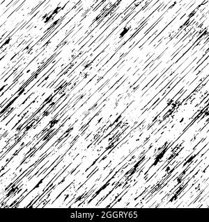 Grunge schräge Streifen Hintergrund. Distress Textur von Flecken, Flecken, Tinte, Punkten, Kratzern. Vintage beschädigter Hintergrund. Schmutziges künstlerisches Design-Element Stock Vektor