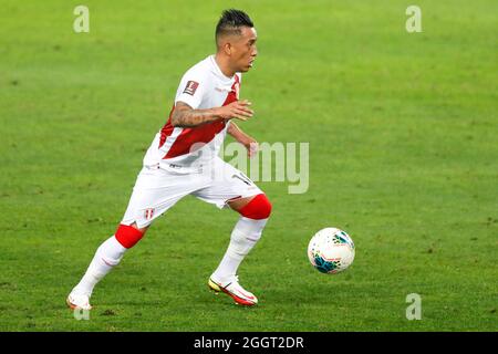 Lima, Peru. September 2021. Uruguay-Spiel gespielt im Estadio Nacional del Peru, in Lima, Peru. Spiel gültig für die 9. Runde der Südamerikanischen Qualifikatoren für die Qatar World Cup 2022. Kredit: Ricardo Moreira/FotoArena/Alamy Live Nachrichten Stockfoto