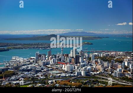 Auckland, Westhaven Marina und Hafenblick, Auckland, Neuseeland Stockfoto