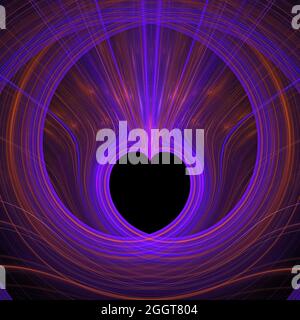 Simple Minds Inspired Heart Design Stockfoto