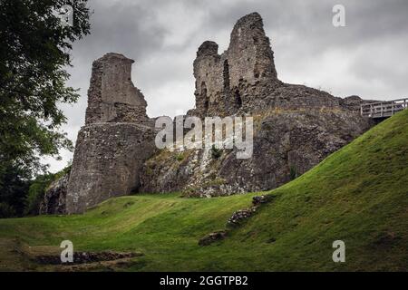Montgomery Castle, Powys, Wales Stockfoto