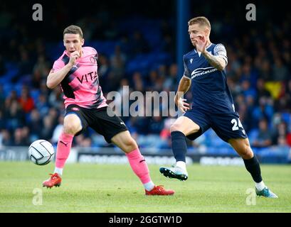 SOUTHEND, ENGLAND - 25. AUGUST: John Rooney von Stockport County Er ist der jüngere Bruder des Derby County Managers und ehemaligen Englands-Vorwärts Wayne Roon Stockfoto