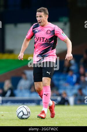 SOUTHEND, ENGLAND - 25. AUGUST: John Rooney von Stockport County Er ist der jüngere Bruder des Derby County Managers und ehemaligen Englands-Vorwärts Wayne Roon Stockfoto