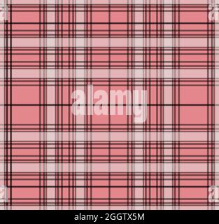 Tartan karierten Muster nahtlose Vektor-Hintergrund. Bunt kariertes Karo-Karo-Karo-Karo in Pink und Lila für Flanellhemd, Decke, Überwurf oder andere moderne Stock Vektor