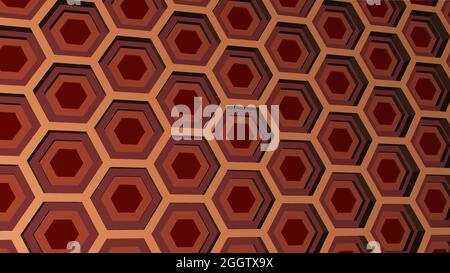 Hexagon abstrakt geometrische Hintergrund moderne stilvolle Textur wiederholen Hexagon Stock Vektor