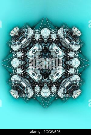 Computergestützte Illustration ideal für Buchcover-Design, Hintergrundebene in Composite Art Kreation Stockfoto