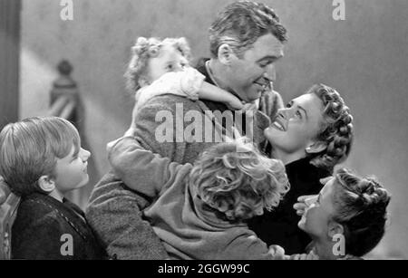 ES ist Ein WUNDERBARES LEBEN 1946 RKO Radio Pictures Film mit Donna Reed und James Stewart Stockfoto